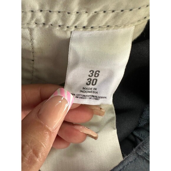 Old Navy Favorite NWT Men's 100% Cotton Navy Broken In Khakis Pants 36x30 - Picture 7 of 7